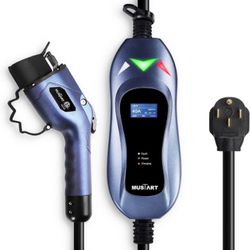 Level 2 EV Charger, 40 Amp, 240 Volt, 25ft Cable, Electric Vehicle Portable Charger Plug-in EV Charging Station with NEMA 14-50P, ETL Certificated