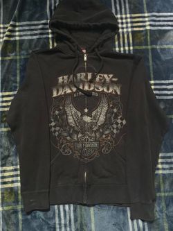 Vintage Harley davidson zip up