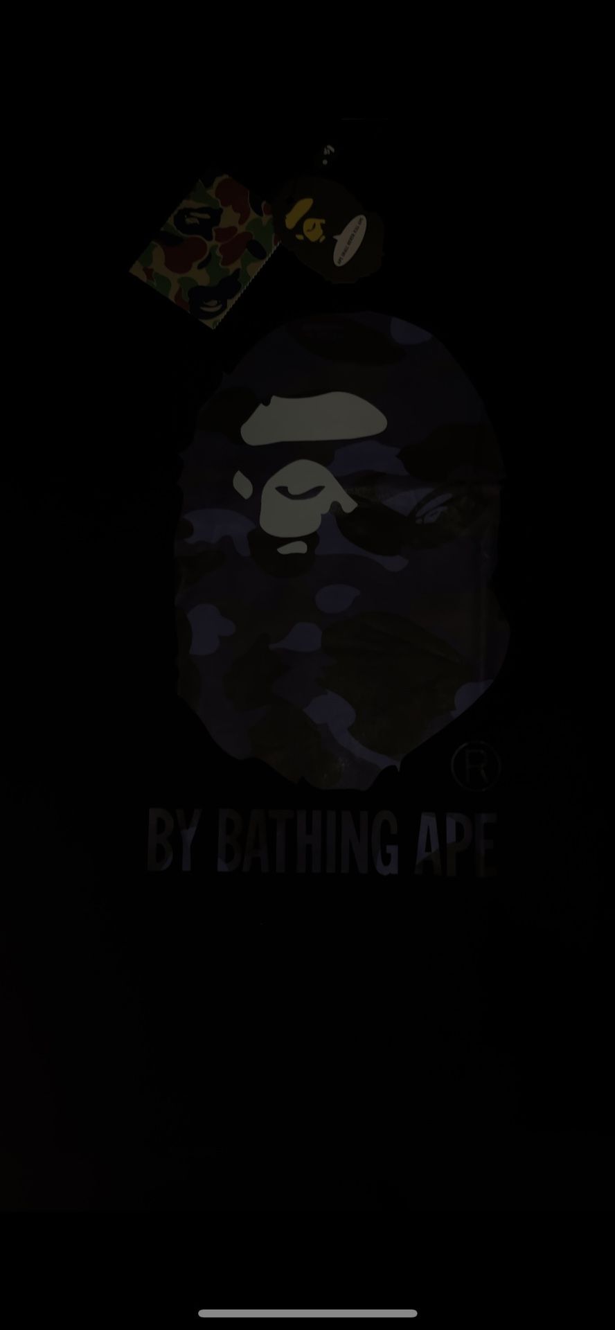 Dark Blue Bape Tee Shirt