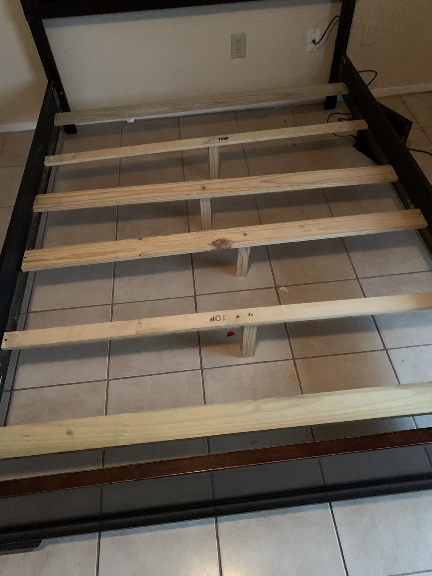 Queen Bed With Bed Base New