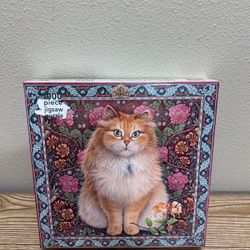 Blossomire Cat 1000 Piece Jigsaw Puzzle Lesley Anne Ivory Flame Tree Publishing