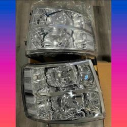 07-13 Chevy Silverado Headlights Faros Calaveras Micas Luces Lamps