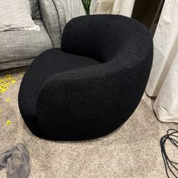 Black Swivel Chair High End 
