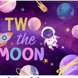 “Two the Moon” 2nd Birthday Backdrop