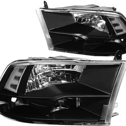 09 to 18 Dodge Ram Headlights OEM STYLE Luces Micas Calaveras Faros Focos Luz Light La Zona Auto Parts
