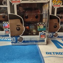 Funko Pop! Barry Sanders #81 Detroit Lions NFL 
