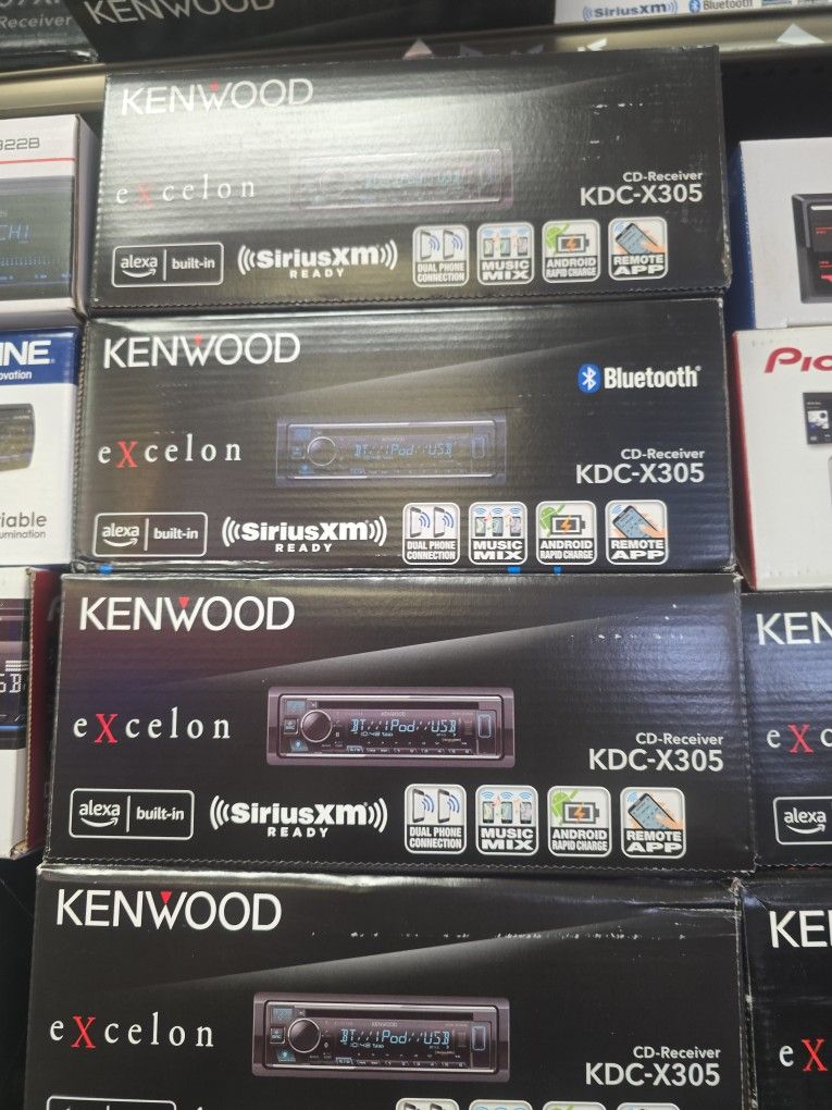 KENWOOD EXCELON kCD -x305 Stereo Receiver Bluetooth Usb AM Fm