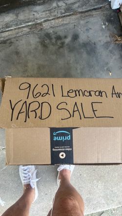 Yard sale today  Sunday