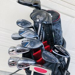Golf Set Adams Irons 7-PW, GW with 3, 4 & 5 Hybrids, Cleveland XL Driver