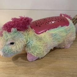 Genuine Pillow Pets Dream Lites Rainbow Unicorn 