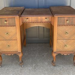 Antique Vanity And Stool