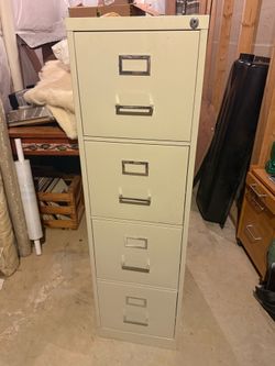 Four drawer filing cabinet