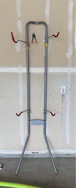 Gravity wall bike holder.