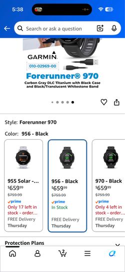 Garmin 965 smart fitness watch