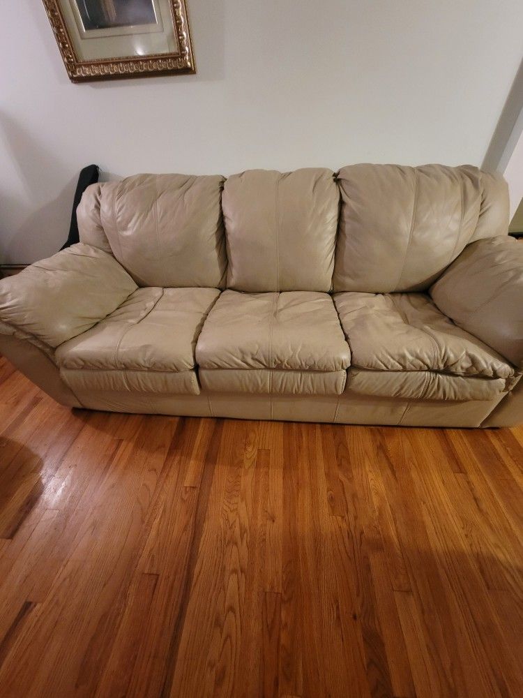 Used Leather Sofa and Love Seat