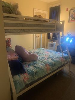 Bunk Bed twin Over Full With Mattress