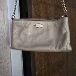 Coach Gold Cross Body Purse