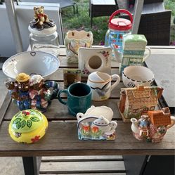 Antique Ceramics Glassware 