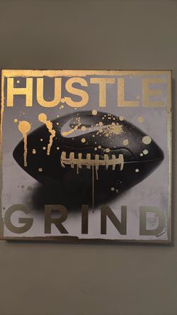 framed painting football