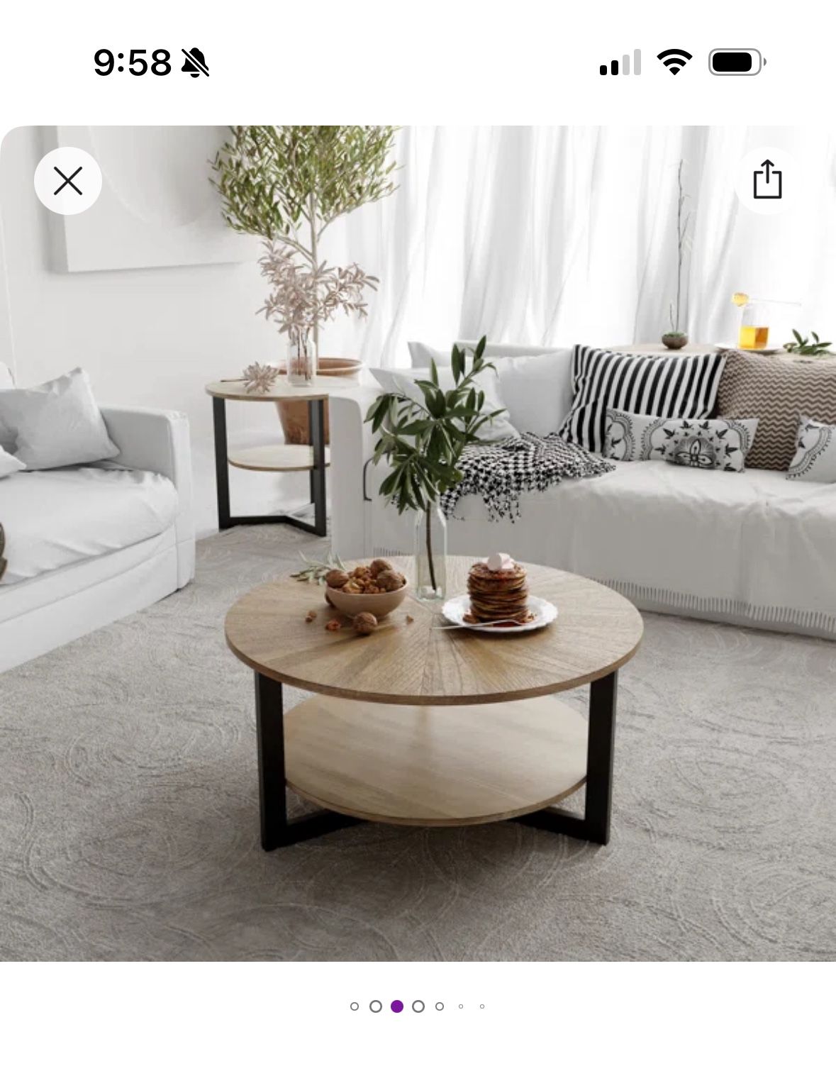 Round Coffee Table With Storage