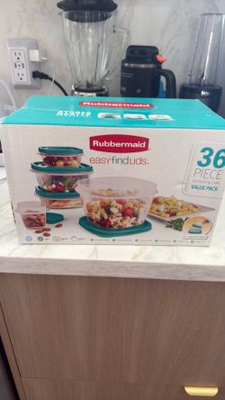 Rubbermaid easy fine lids 36 piece set