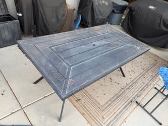 Backyard Metal Table
