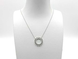 0.45 Dwt Lab Diamond Pendant Chain Sterling Sliver Mk1225rzmia