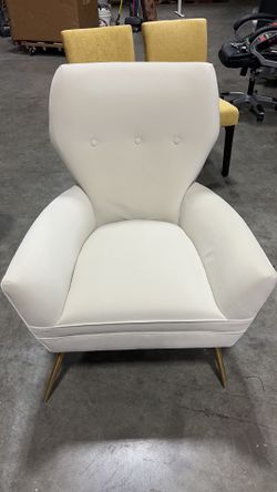 #0(contact info removed) Barbelo Beige Morden Upholstered Accent Chair Modern velvet upholstered Side Chair wirh Stainless Steel Gold Legs