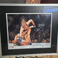 UFC Signed Ronda Rousey poster
