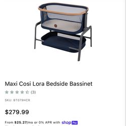 Maxi Cosi Lora Bedside Bassinet Crib