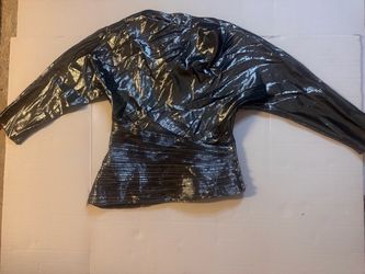 Black Metallic Shiny blouse