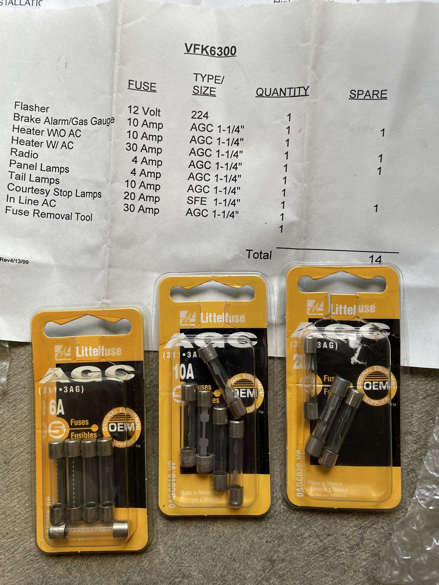 Corvette Fuses Bulbs And Belt