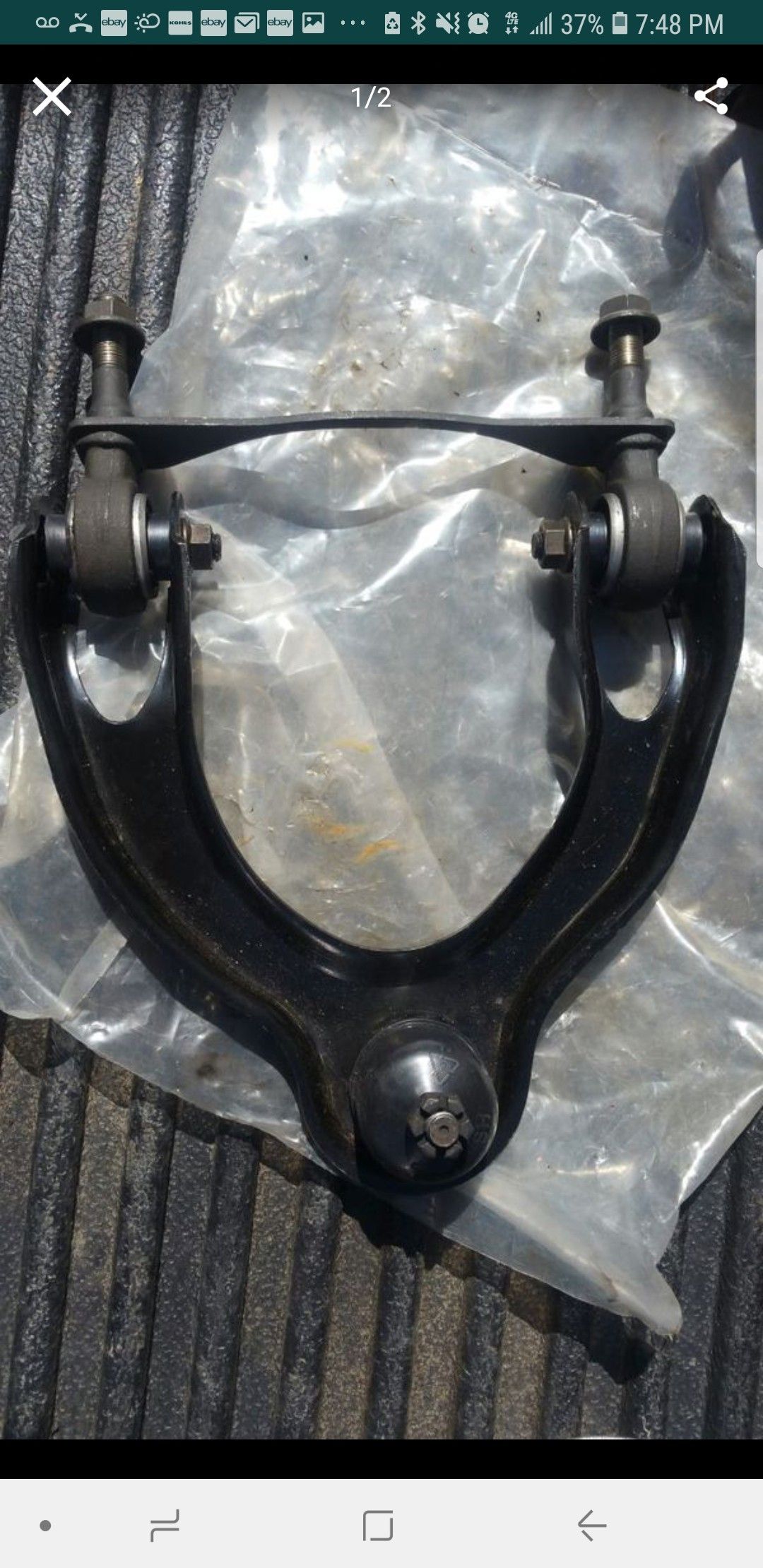 1992 to 1995 honda civic passenger upper control arm