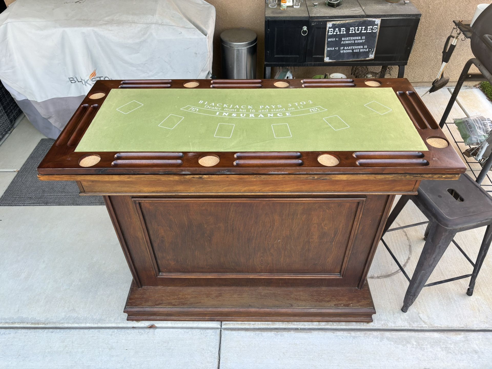 Blackjack/Craps Table & Bar