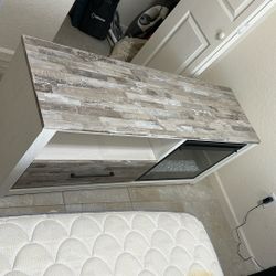 Living Room TV Stand And Heater 