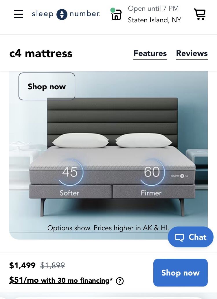 Adjustable firmness mattress + Bed Box