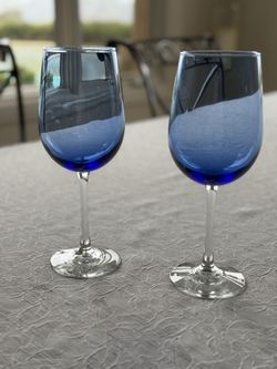 Wine Glasses Blue