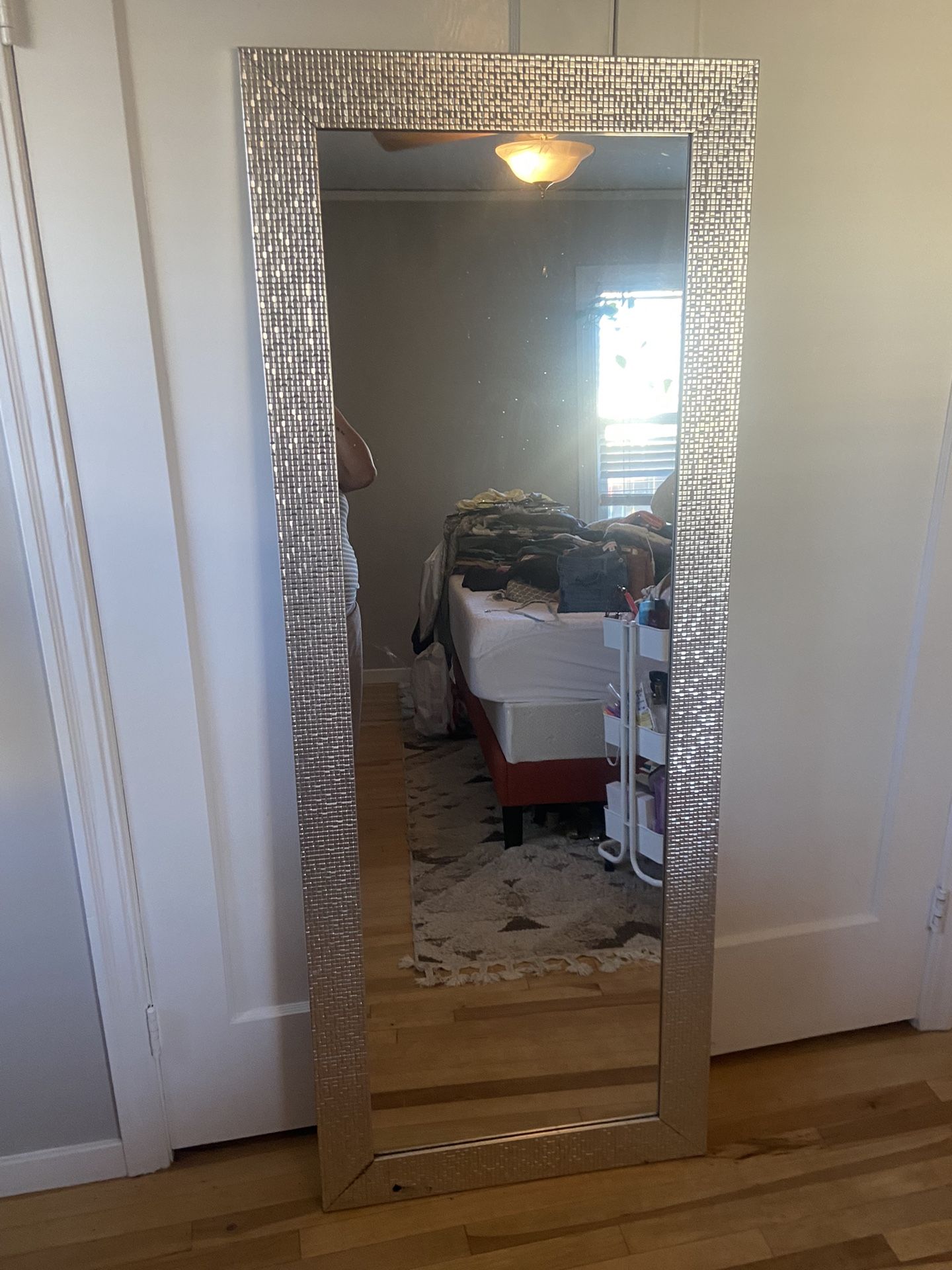 Silver Frame Mirror