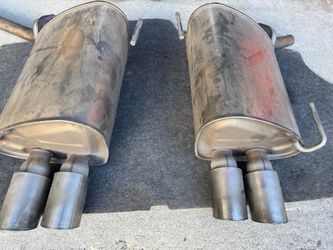 Stainless Steel Dual Tip Mufflers Pair off 2015 WRX