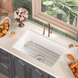 27" Undermount Fireclay Farmhouse Kitchen