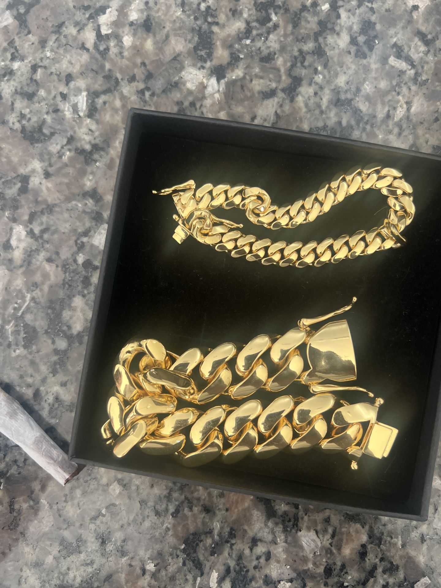 18K 22mm Gold Cuban Bracelet