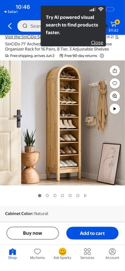 Tall shoe organizer 71’