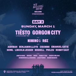 TIESTO “WE BELONG TOUR SHOW” concert Sunday March 1st GOLD TICKET entrance 2 tickets $350 each 