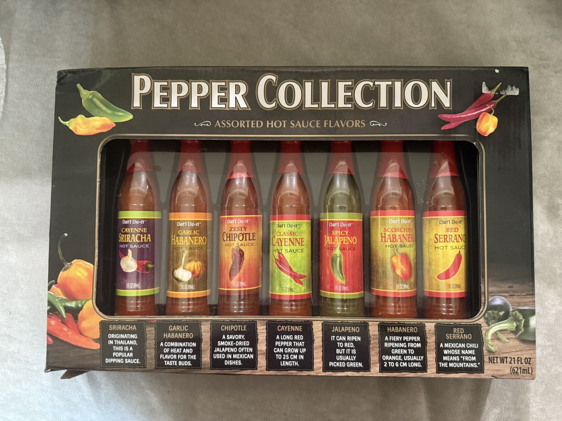 Assorted Hot Sauce Collection. 7 Bottles Of Unopened Sauce.