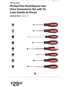Milwaukee Screw Driver Set
