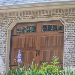 9x8 Garage Door With Windows (Driftwood)