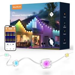 100ft Smart RGBIC LED Permanent Outdoor String Lights