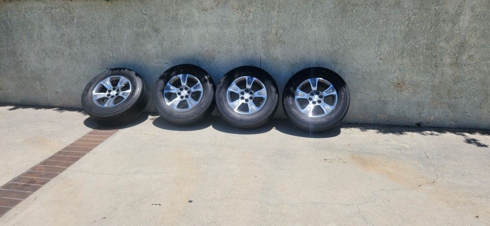 Silverado rims and tires 265 60r 17 wheels