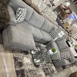 Light Grey 3Pc Sectional 