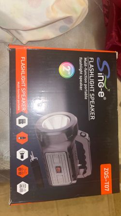Flashlight speaker new multi function portable